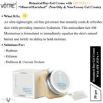 Buy VOTRE  Botanical Day Gel Cream “Mineral Enriched” (Non Oily And Non Greasy Gel Cream) Spf 35 Pa+++ - 50 gm - Purplle