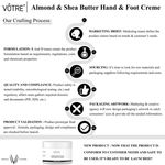 Buy VOTRE Almond & Shea Hand & Foot Cream 100 gm - Purplle