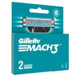 Buy Gillette Mach 3 Manual Shaving Razor Blades (Cartridge) 2s pack - Purplle
