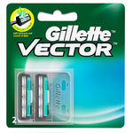 Buy Gillette Vector plus Manual Shaving Razor Blades (Cartridge) 2s pack - Purplle