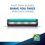 Buy Gillette Vector plus Manual Shaving Razor Blades (Cartridge) 4s pack - Purplle
