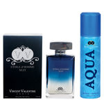 Buy Vincent Valentine, Paris Etoile DHomme Nuit Perfume (100 ml) & Aqua De Valentine Deodorant (160 ml) - Purplle