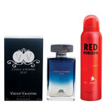 Buy Vincent Valentine, Paris Etoile DHomme Nuit Perfume (100 ml) & Red Horizon Deodorant (160 ml) - Purplle