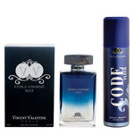 Buy Vincent Valentine, Paris Etoile DHomme Nuit Perfume (100 ml) & Code Fleur Deodorant (160 ml) - Purplle