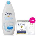 Buy Dove Gentle Exfoliating Body Wash (200 ml) + Dove Cream beauty Bar ( 50g ) FREE - Purplle
