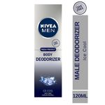 Buy NIVEA MEN Deodorant Ice Cool Deodorizer 120ml - Purplle
