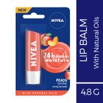 Buy Nivea Lip Balm, Fruity Peach Shine (4.8 g) - Purplle