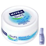 Buy Nivea Refreshingly Soft Moisturizing Cream (200 ml)+Smooth Milk 35ml Free - Purplle