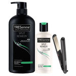 Buy TRESemme Split Remedy Shampoo (580 ml) + Conditioner (85 ml) + Free Hair Straightener - Purplle