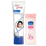 Buy Fair & Lovely Winter Fairness Cream (80 g) + Free Vaseline Healthy White Lightening Body Lotion (40 ml) - Purplle