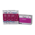 Buy VWash Plus Wipes 10's pack - Purplle