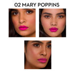 Buy SUGAR Cosmetics Matte As Hell Crayon Lipstick - 02 Mary Poppins (Fuchsia) With Free Sharpener - Purplle