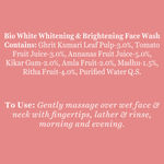 Buy Biotique Bio White Advanced Fairness Face Wash (100 ml) - Purplle