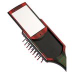 Buy Roots Styl Glam Mini Paddle Brush With Removable Mirror Red & Green - Purplle