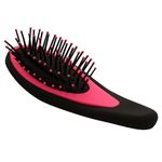Buy Roots Go Glam Mini Cushion Brush Black & Pink - Purplle