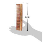 Buy Roots Rosewood Wide Teeth Comb For Wavy/ Curly Hair - Purplle