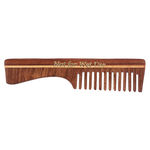 Buy Roots Rosewood Wide Teeth Comb For Wavy/Curly Long Hair With Handle - Purplle