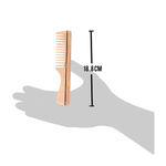 Buy Roots Rosewood Wide Teeth Comb For Wavy/Curly Long Hair With Handle - Purplle