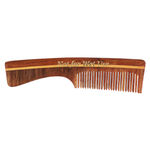 Buy Roots Rosewood Fine Teeth Comb With Handle For Fine Short Hair - Purplle