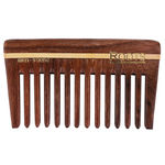 Buy Roots Rosewood Wide Teeth Travel Comb For Wavy/Curly Long Hair With Handle - Purplle