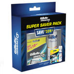 Buy Gillette MACH3 8s Carts + Shave Gel (Super Saver Pack) - Purplle