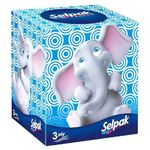 Buy Selpak Facial Tissue Paper Box Boutique 3ply 48pulls - Purplle