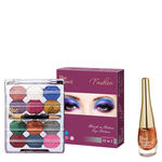 Buy Blue Heaven 12X1 Fashion Eye Shadow & Sparkeling Eyeliner 03 Combo (8 g + 5 ml) - Purplle
