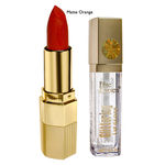 Buy Blue Heaven Xpression Lipstick Mo 161 & Glittering Lip Gloss 500 Combo (4 g + 6.5 ml) - Purplle