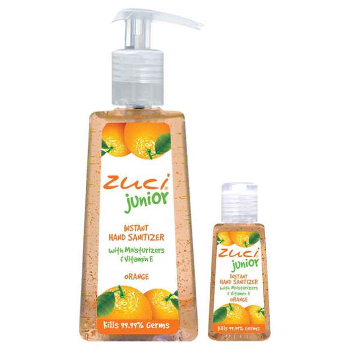 Buy Zuci Hand Sanitizer- Orange (Pack Of 250 ml & 30 ml) - Purplle
