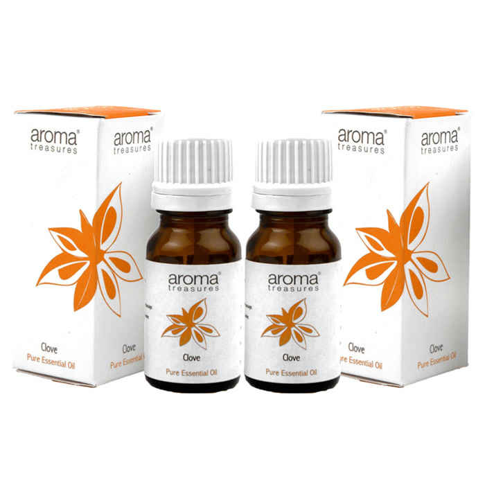 Buy Aroma Treasures Clove Essentail Oil (Pack of 2)(20 ml) - Purplle