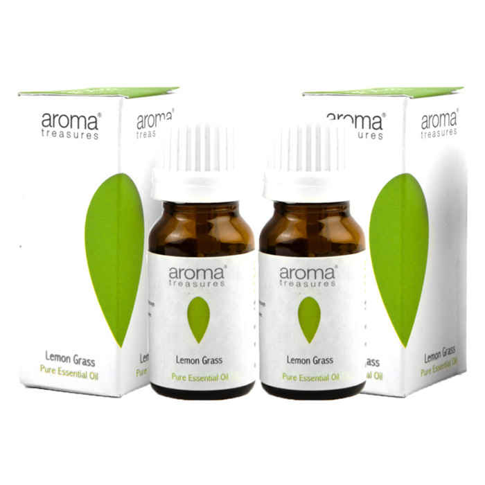 Buy Aroma Treasures Lemon Grass Essential Oil (pack of 2)(20 ml) - Purplle