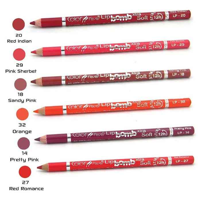 Buy Color Fever Lip Liner Budget Pack (1.9gmx6pcs combo) - Purplle
