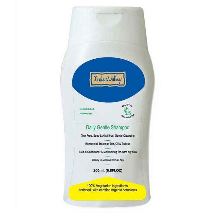 Buy Indus Valley Daily Gentle Shampoo (200 ml) - Purplle