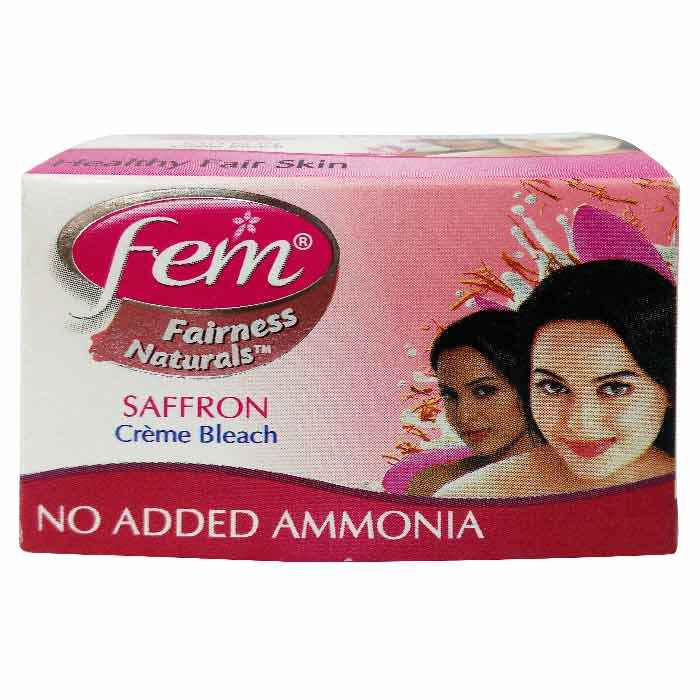 Buy Fem Fairness Naturals Saffron Creme Bleach (8 g) - Purplle