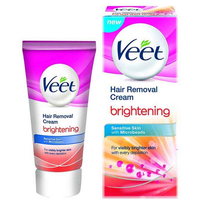 Buy Veet Hair Removal Cream Brightening Sensitive (25 g) - Purplle
