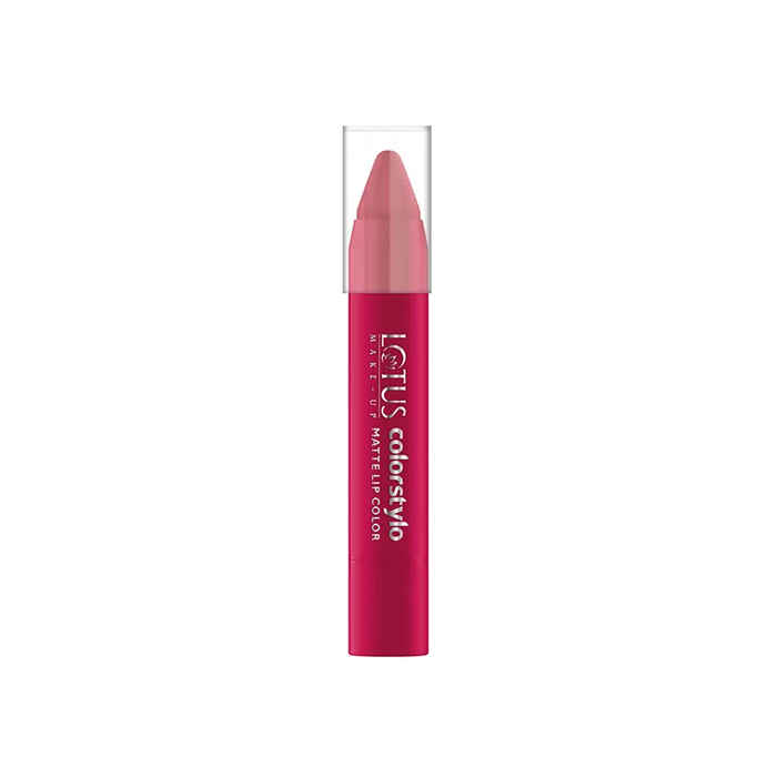 Buy Lotus Herbals Colorstylo Chubby Lip Color Scarlet Pink (3.7 g) - Purplle