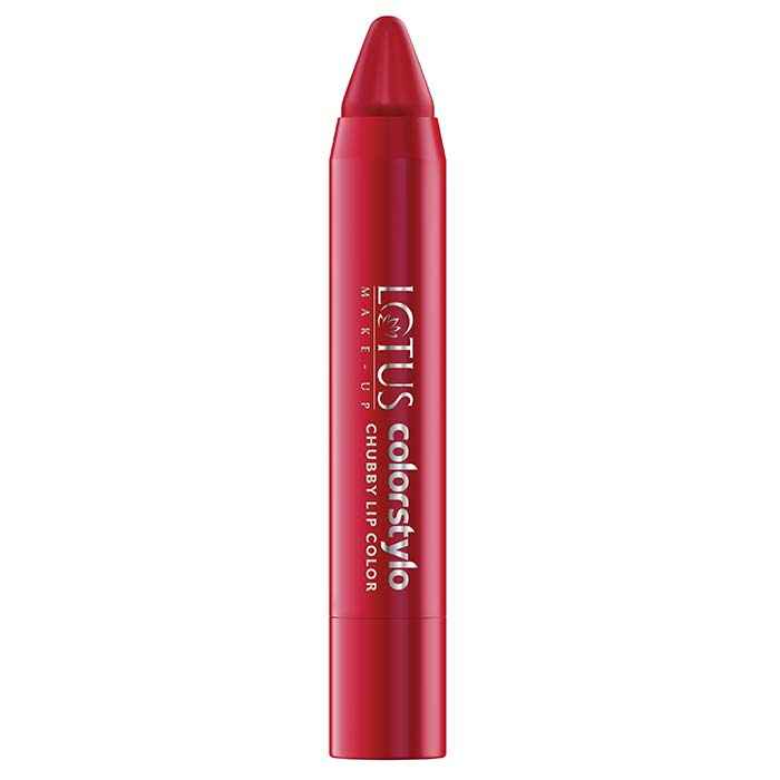 Buy Lotus Herbals Colorstylo Chubby Lip Color Russian Red (3.7 g) - Purplle