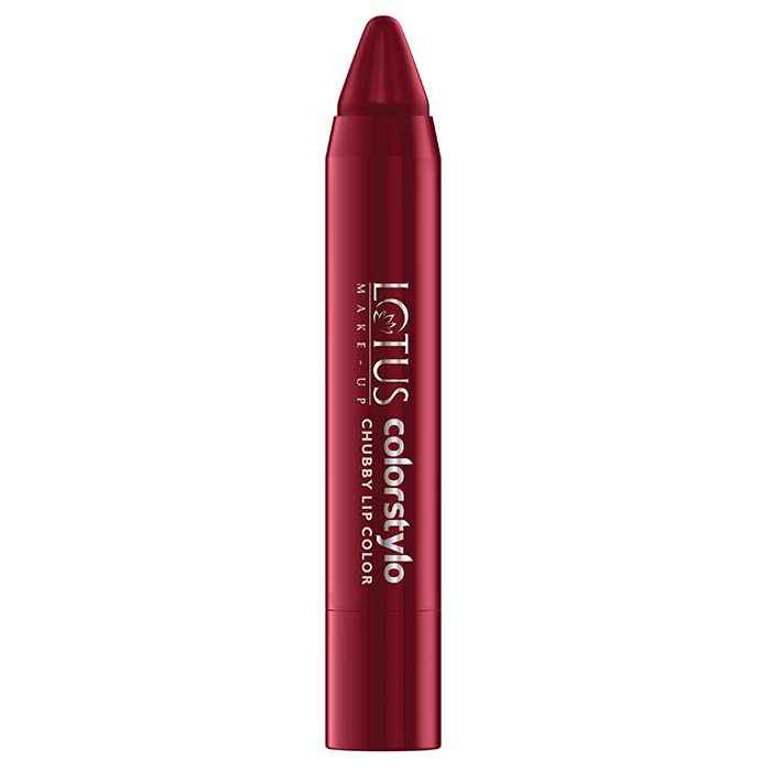 Buy Lotus Herbals Colorstylo Chubby Lip Color Ruby Red (3.7 g) - Purplle