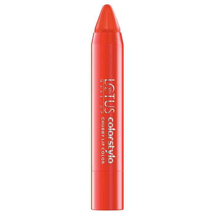 Buy Lotus Herbals Colorstylo Chubby Lip Color Orange Madness 209 (3.7 g) - Purplle