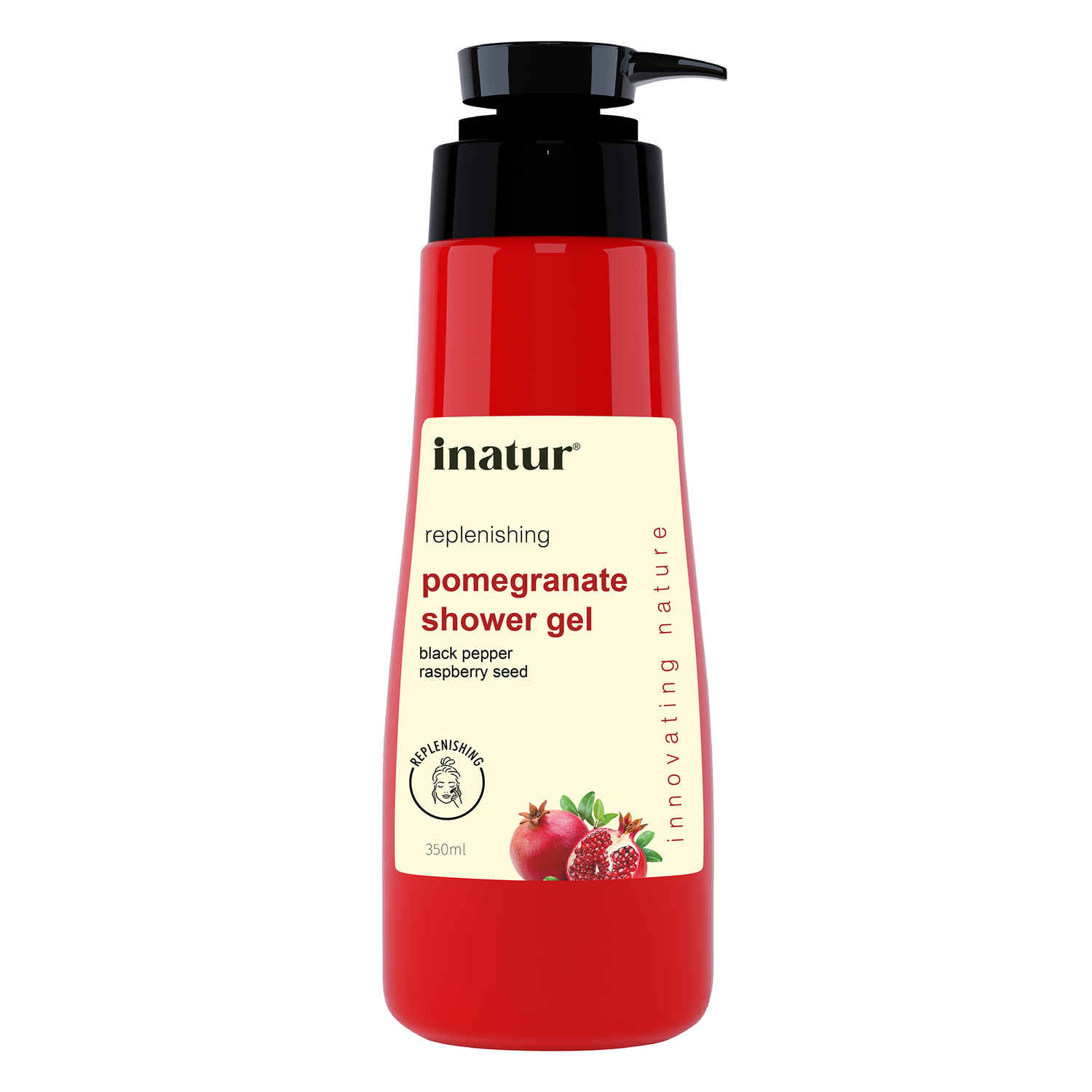 Buy Inatur Pomegranate Shower Gel (350 ml) - Purplle