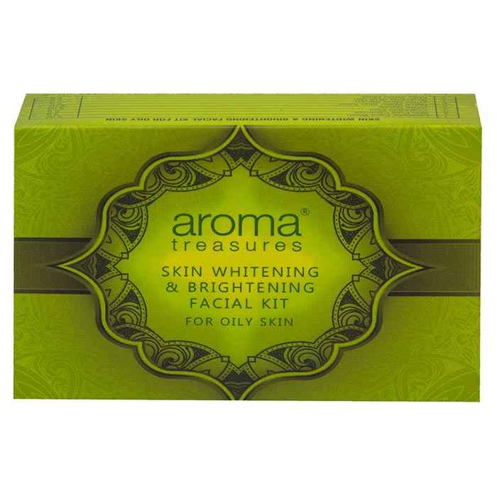 Buy Aroma Treasures Skin Whitening And Brightening Facial Kit For Oily Skin Single Time (40 g) - Purplle