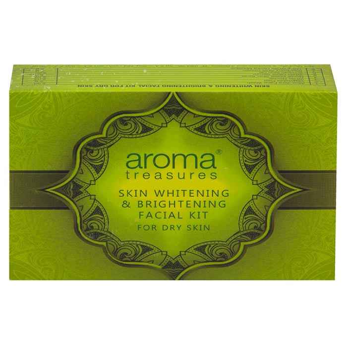 Buy Aroma Treasures Skin Whitening And Brightening Facial Kit For Dry Skin Single Time (40 g) - Purplle