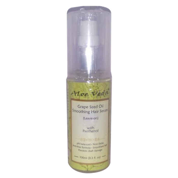 Buy Aloe Veda Grape Seed Oil Smoothing Hair Serum LeaveOn 100 ml - Purplle
