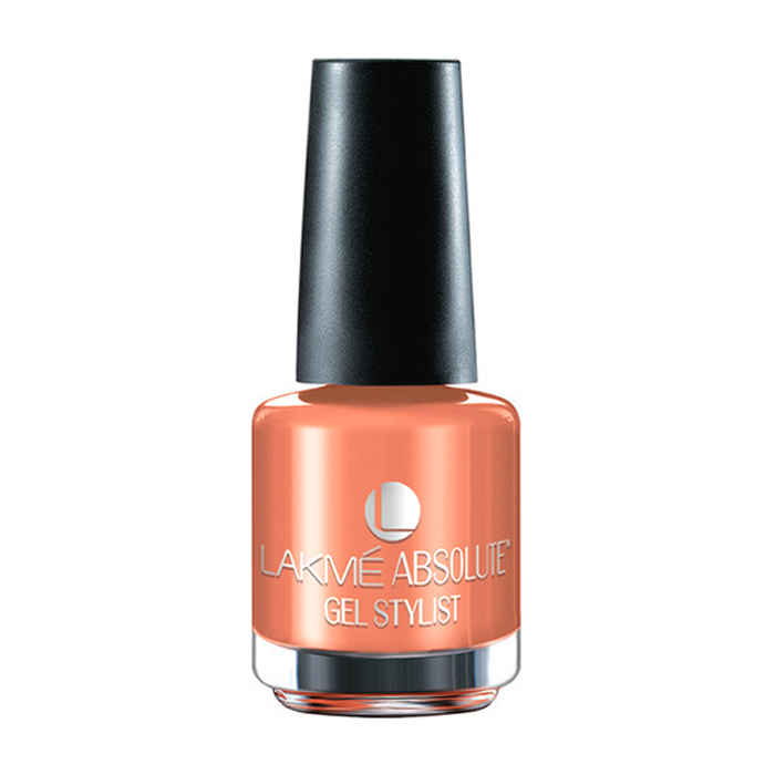 Buy Lakme Absolute Gel Stylist Nail Color Spring Papaya (15 ml) - Purplle