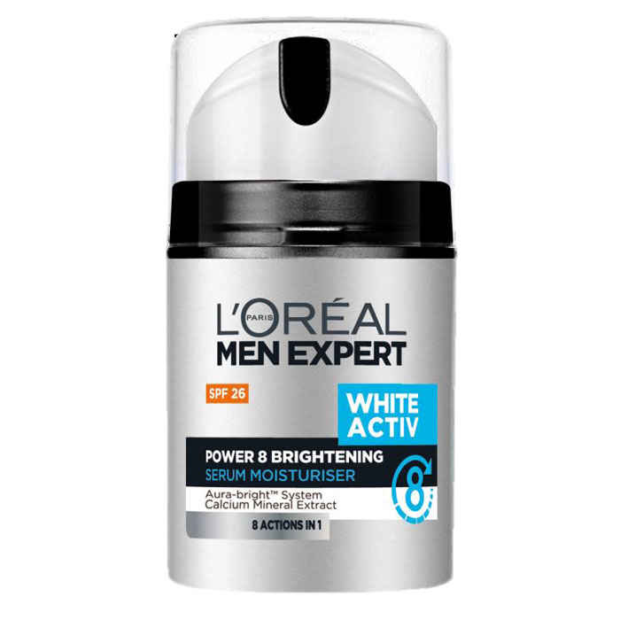 Buy L'Oreal Paris Men Expert White Activ Power & Brightening Serum Moisturiser (50 ml) - Purplle