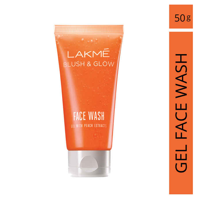 Buy Lakme Blush & Glow Peach Gel Face Wash (50 g) - Purplle