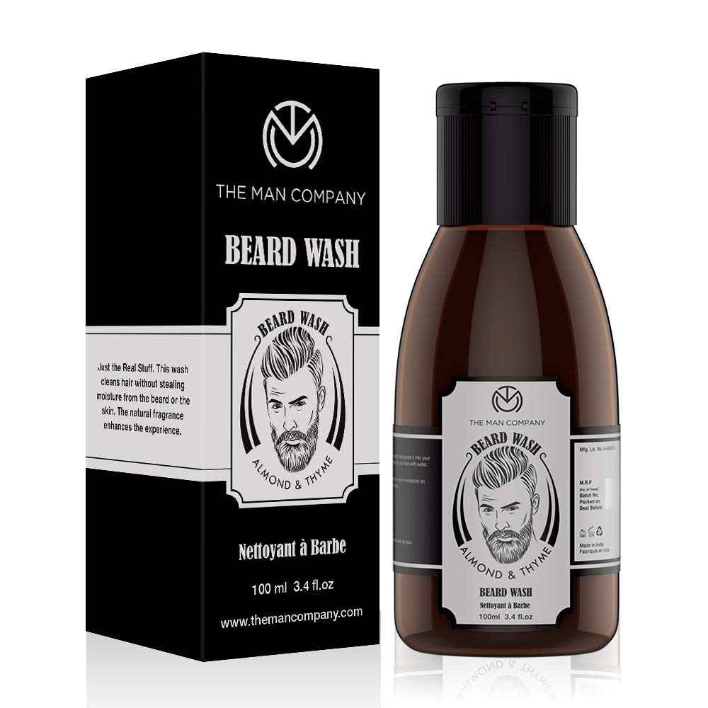 Buy The Man Company Beard Wash - Almond and Thyme (100 ml) - Purplle