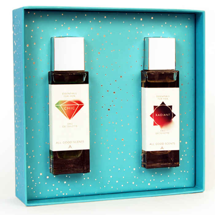 Buy All Good Scents Fruity & Amber Duo Fragrance Set For Her Radiant (50 ml) + Chic (50 ml) - Purplle