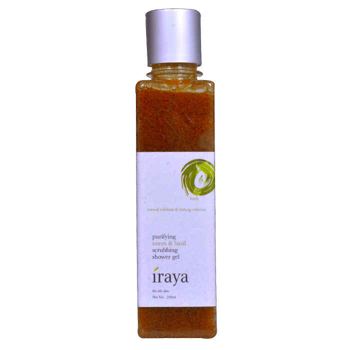 Buy Iraya Purifying Neem & Basil Scrubbing Shower Gel (250 ml) - Purplle