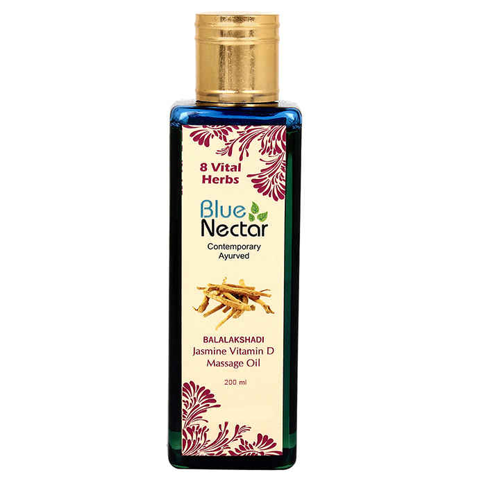 Buy Blue Nectar Balalakshadi - Jasmine Vitamin D Massage Oil (200 ml) - Purplle